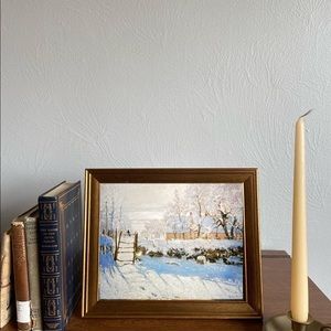 8x10 Framed Winter Scene Print